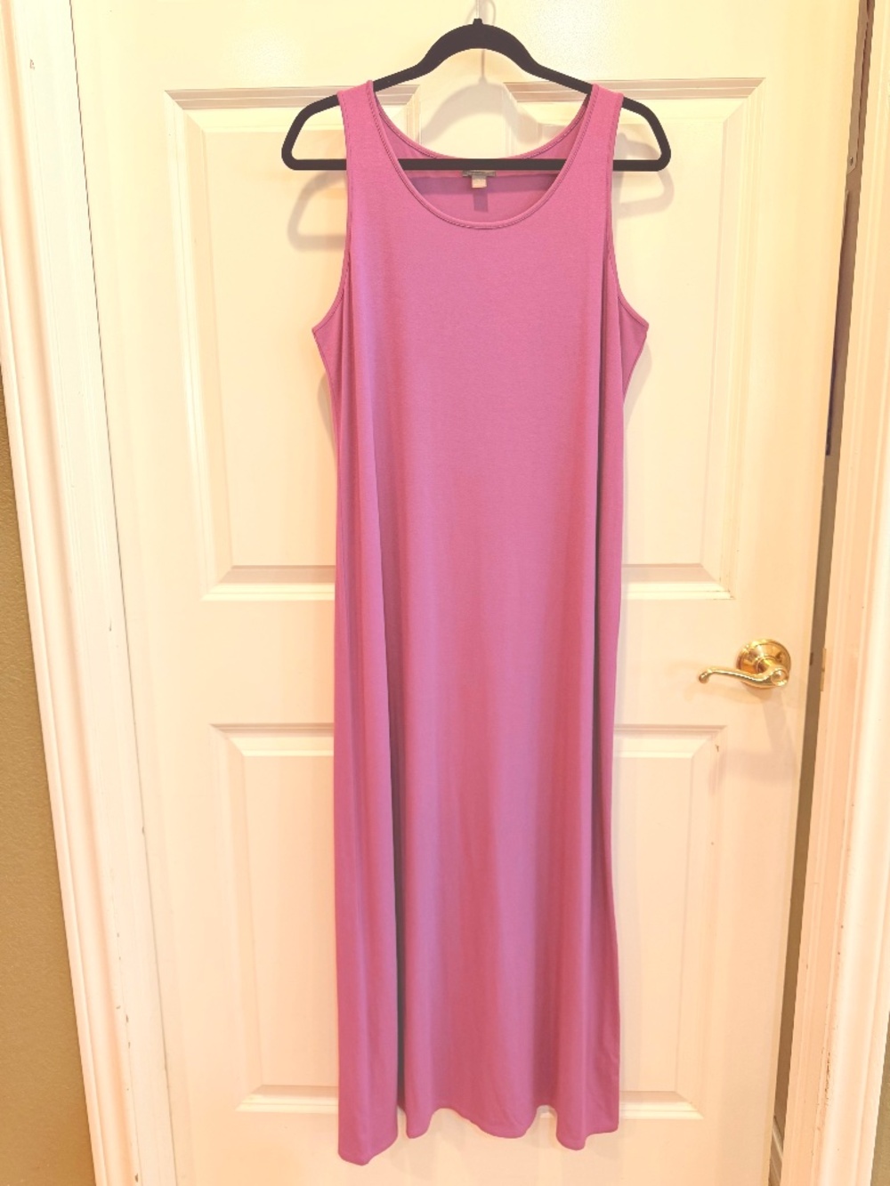 Hot Pink, Long, Sleeveless J Jill Tank Dress - Size Medium